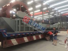 遼寧1275螺旋洗砂機、3000輪鬥洗砂機昨日發貨