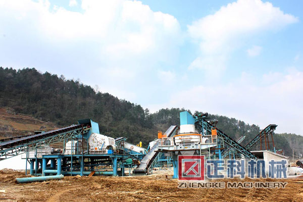 製砂生產線現場